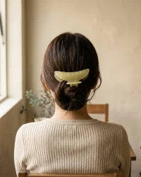 Crescent Moon Claw, worn in the hair