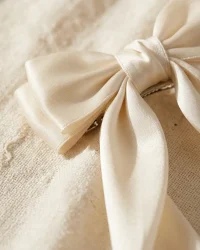 Long Tail Satin Bow, close up