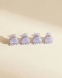 Mini Claw Set of 4 in Lilac Dusk