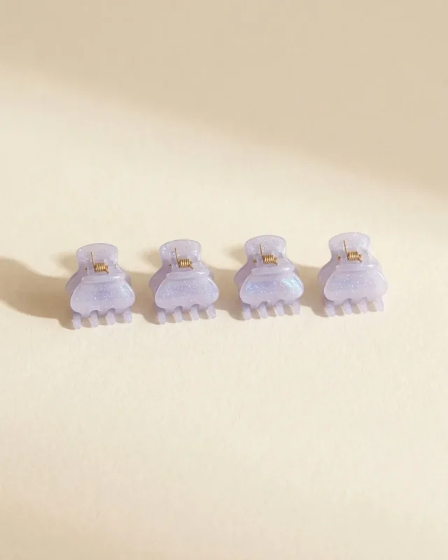 Mini Claw Set of 4 in Lilac Dusk