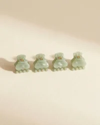 Mini Claw Set of 4 in Mugwort Haze