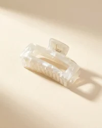 Open Frame Claw in Milk Pearl