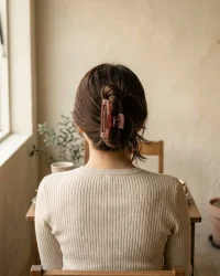 Open Frame Claw, worn in the hair