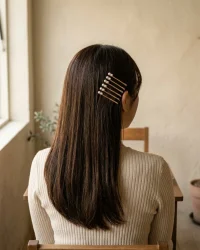 Pearl Pin Set of 8, worn in the hair
