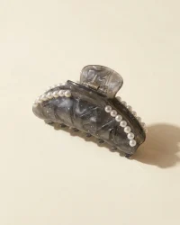 Pearl Rim Claw in Sesame Smoke