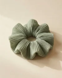 Pleated Cloud Scrunchie in Mugwort Haze
