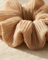 Pleated Cloud Scrunchie, close up