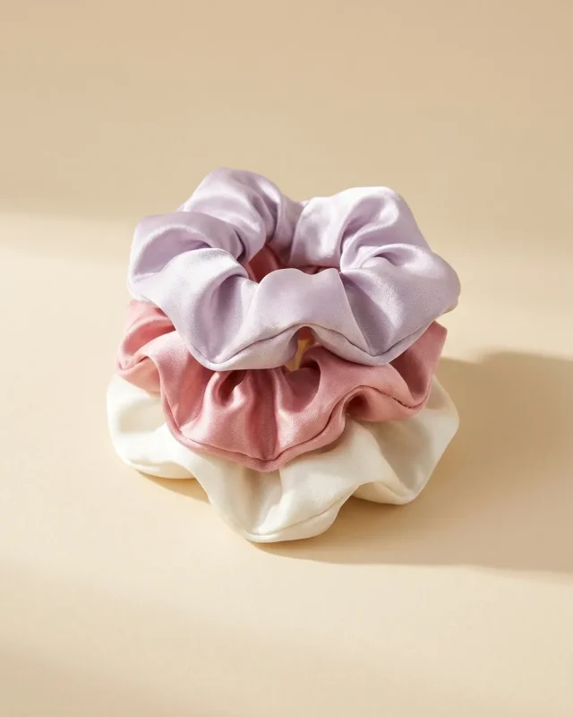 Satin Scrunchie Trio