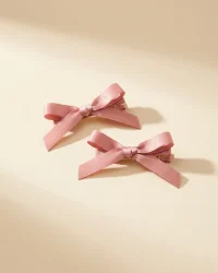Skinny Ribbon Bow Pair