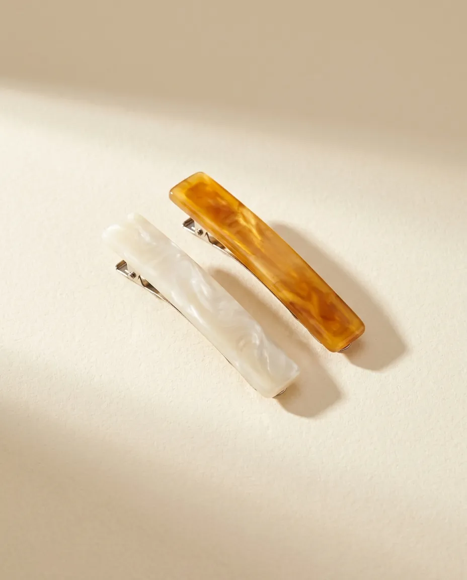 Slide Barrette Pair