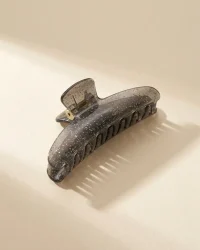 Slim French Claw in Sesame Smoke