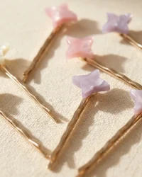 Spark Star Pin Set of 6, close up