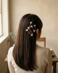 Spark Star Pin Set of 6, worn in the hair