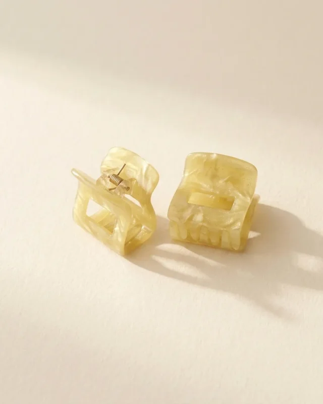 Square Claw Duo in Yuja Glow
