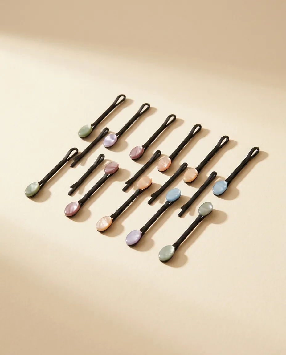 Tipped Bobby Pin Set of 12