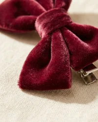 Velvet Midi Bow, close up